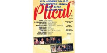 Joi, 14 noiembrie, la Casa Tineretului din Brăila se va juca spectacolul „Plicul”