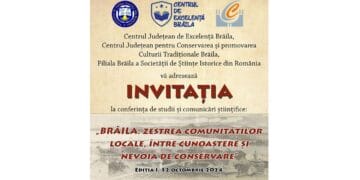 „Brăila: zestrea comunităților locale, între cunoaștere și nevoia de conservare” – conferință la Centrul de Creație