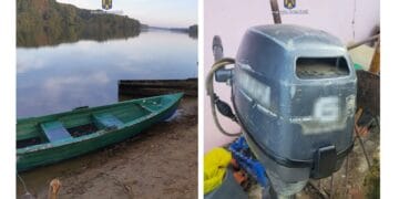 Bărbați prinși cu un dispozitiv de pescuit ilegal