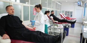Acţiune de donare de sânge în municipiul Brăila
