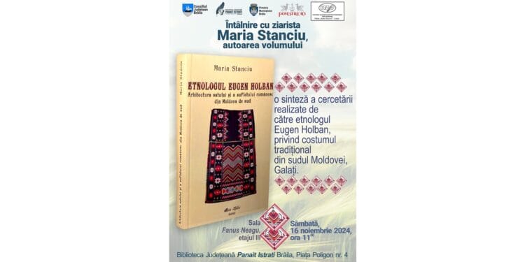 Întâlnire a brăilenilor cu Maria Stanciu, pe tema costumului tradițional din din Moldova de sud