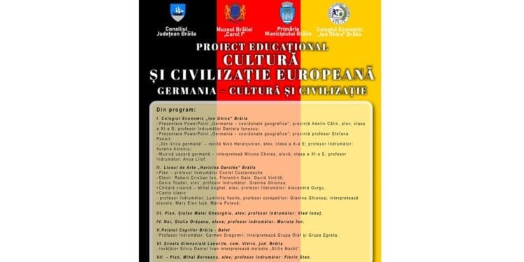 Spectacol de muzică și poezie cu tema „GERMANIA – CULTURĂ ȘI CIVILIZAȚIE”