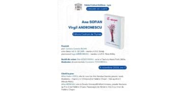 Ana Sofian și Virgil Andronescu își vor lansa vineri volumul „Et-erogen”