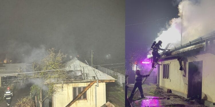 Incendiu la o gospodărie din Chiscani