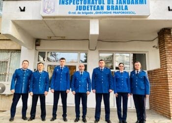 Șase jandarmi brăileni au fost avansați în grad astăzi, în semn de recunoaștere a profesionalismului și rezultatelor de excepție obținute
