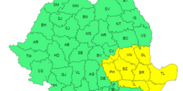 Avertizare meteo de intensificări ale vântului, precipitații moderate cantitativ, răcire a vremii