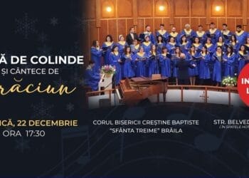 Biserica Creștină Baptistă „Sfânta Treime” îi invită pe brăileni la un Concert de Crăciun