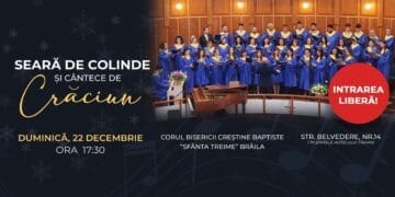 Biserica Creștină Baptistă „Sfânta Treime” îi invită pe brăileni la un Concert de Crăciun