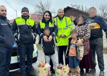Încă un an în care polițiștii au luat rolul lui Moș Crăciun