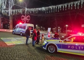 Educație rutieră pentru cei mici, la Târgul de Crăciun
