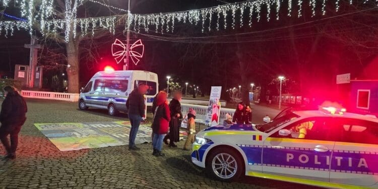 Educație rutieră pentru cei mici, la Târgul de Crăciun