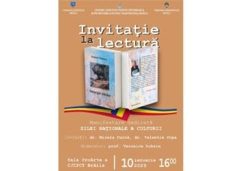 Ziua Națională a Culturii, sărbătorită la Brăila printr-o „Invitație la lectură”