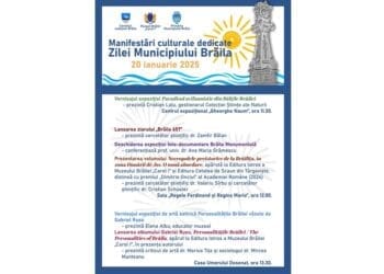 Manifestări culturale dedicate Zilei Municipiului Brăila, 20 Ianuarie
