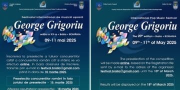 Se fac înscrieri la Festivalul Internațional de Muzică Ușoară „George Grigoriu”