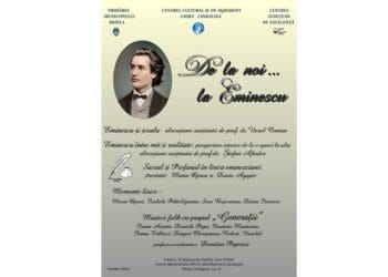 „De la noi…la Eminescu” – eveniment la Centrul Cultural și de Agrement „Chira Chiralina” Brăila