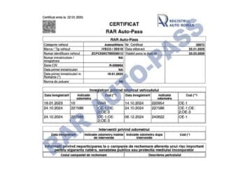Atenție la înșelăciunile privind vânzarea certificatelor RAR Auto-Pass!