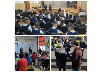 Lecții de siguranță predate de polițiștii brăileni