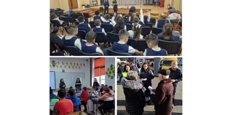 Lecții de siguranță predate de polițiștii brăileni