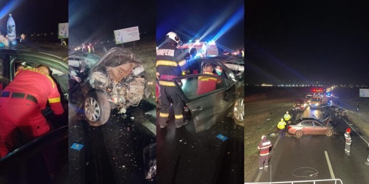 Accident grav joi seara, pe DN 25, între localitățile Independența și Piscu, în județul Galați
