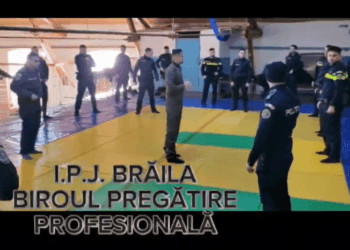Stagiu de pregătire practică de „prim-respondent la fața locului” realizat de 26 de polițiști brăileni