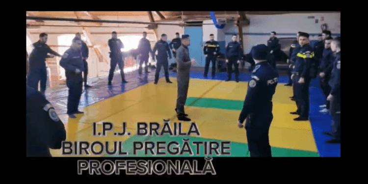 Stagiu de pregătire practică de „prim-respondent la fața locului” realizat de 26 de polițiști brăileni