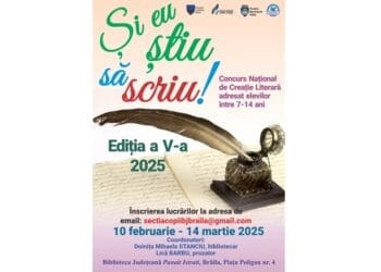 „Şi eu ştiu să scriu!” – copiii interesați se pot înscrie la Concursul Naţional de Creaţie Literară