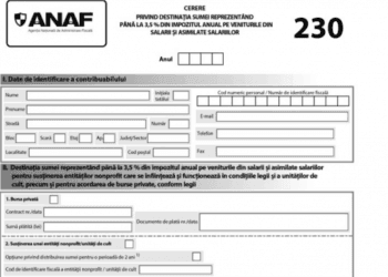 Informații referitoare la procedura de direcționare a sumei reprezentând până la 3,5% din impozitul pe venit