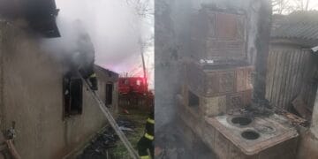 Incendiu azi noapte în localitatea Zamfirești, comuna Galbenu. Un bărbat de 75 de ani a fost găsit carbonizat