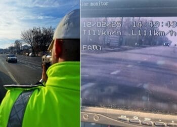 Acțiune a polițiștilor brăileni pentru combaterea vitezei excesive. Opt șoferi scoși din trafic în câteva ore