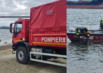 Scafandrii brăileni caută un autoturism scufundat în apele Dunării