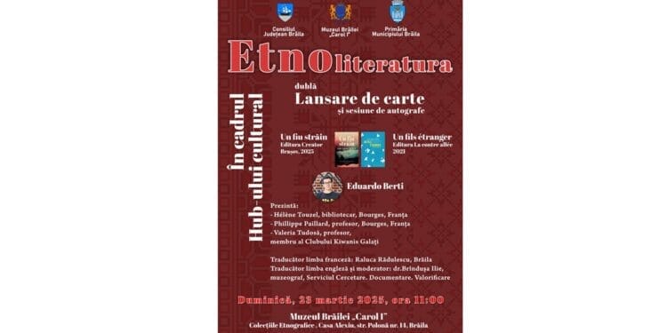 O nouă întâlnire în cadrul Hub-ului cultural „Etnoliteratura”, la Muzeul Brăilei