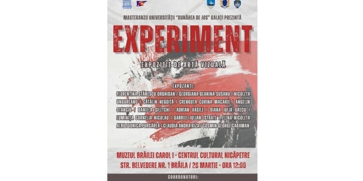 Expoziție cu lucrărilor masteranzilor de la Facultatea de Arte a Universității „Dunărea de Jos” din Galați, la Muzeul Brăilei