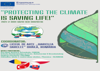 „Protecting the climate is saving life!” – o primă acțiune în cadrul unui proiect Erasmus + derulat de Liceul de Arte „Hariclea Darclee” Brăila