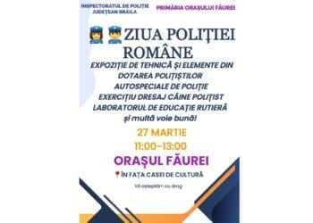 Eveniment dedicat Zilei Poliției Române în orașul Făurei