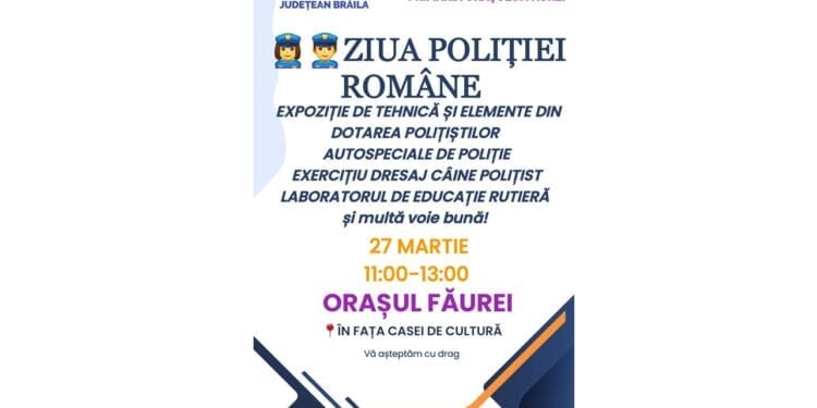 Eveniment dedicat Zilei Poliției Române în orașul Făurei 14 Eveniment dedicat Zilei Poliției Române în orașul Făurei