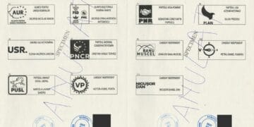 BEC a stabilit macheta buletinelor de vot pentru alegerile prezidențiale 1 Macheta buletin de vot