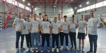 Clasamentul final al competiției de tenis de masă, dublu mixt