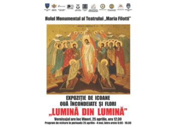Expoziție pascală la Teatrul „Maria Filotti” din Brăila: „Lumină din Lumină”