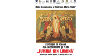 Expoziție pascală la Teatrul „Maria Filotti” din Brăila: „Lumină din Lumină”