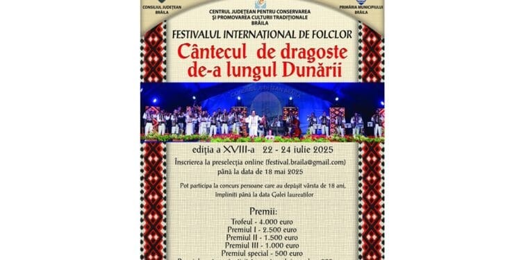 S-a dat startul înscrierilor pentru Festivalului Internațional de Folclor „Cântecul de dragoste de-a lungul Dunării”