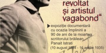 Expoziție documentară intitulată „Panait Istrati – omul revoltat și artistul vagabond”