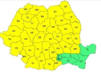 Avertizare cod galben de intensificări ale vântului