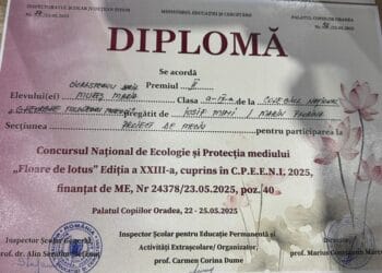 Echipa Colegiului Național „Gh. M. Murgoci” Brăila a obținut Premiul II la Concursul Național de Ecologie și Protecția mediului „Floare de lotus”