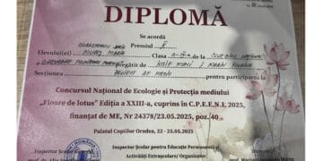 Echipa Colegiului Național „Gh. M. Murgoci” Brăila a obținut Premiul II la Concursul Național de Ecologie și Protecția mediului „Floare de lotus”