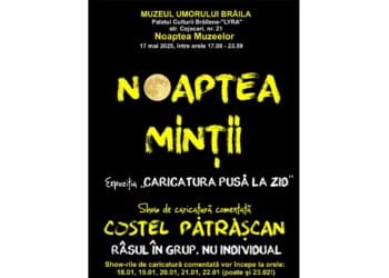 Noaptea Muzeelor va fi de Noaptea Minții la Muzeul Umorului Brăila