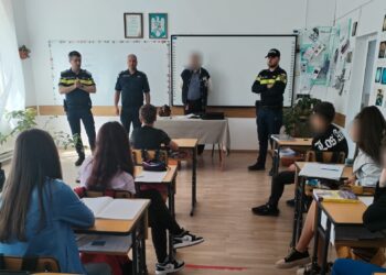 Polițiștii au mers la Siliștea în a patra zi a evenimentului național ”Săptămâna Școală în Siguranță”