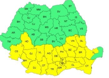 Cod galben de averse și furtuni 14 Cod galben de averse și furtuni