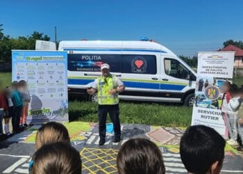 Siguranța rutieră în rândul celor mici – prioritatea polițiștilor din cadrul Serviciului Rutier Brăila