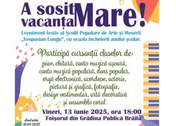 Școala Populară de Arte și Meserii „Vespasian Lungu” Brăila încheie un an școlar 2024-2025