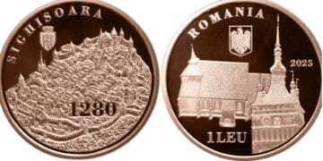 Banca Națională a României lansează în circuitul numismatic două monede